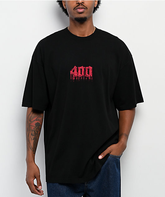 4Hunnid 400 Drip Black Wash T-Shirt