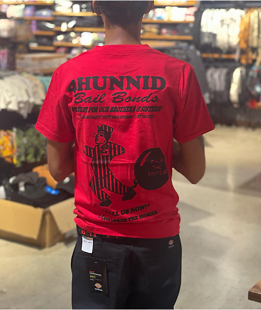 4Hunnid Bail Bonds camiseta roja