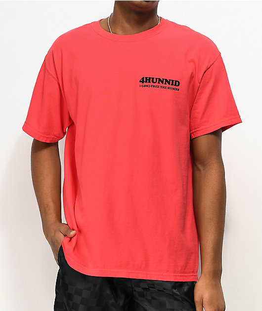 4Hunnid Bail Bonds camiseta roja