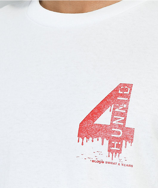 4Hunnid Blood 4 Camiseta blanca