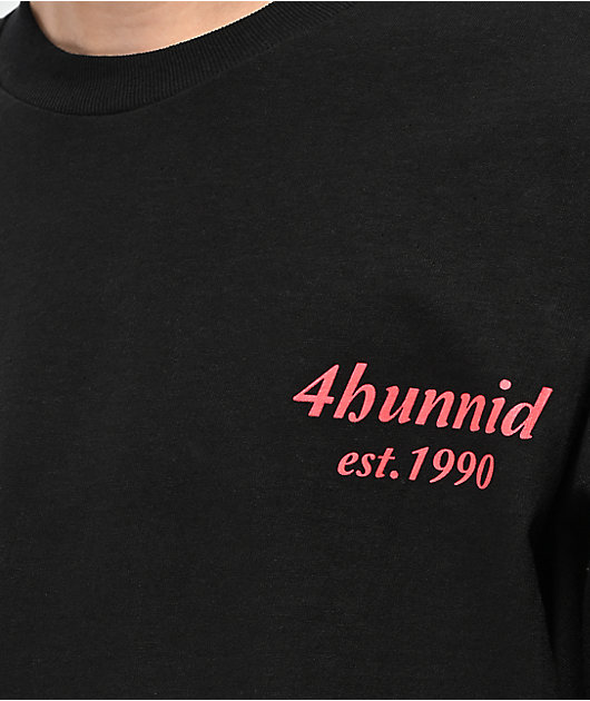4Hunnid EST 1990 camiseta negra