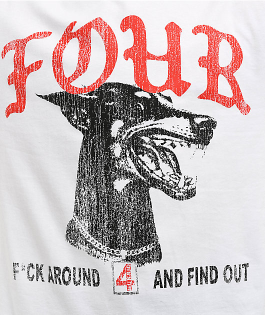 4Hunnid Find Out White T-Shirt