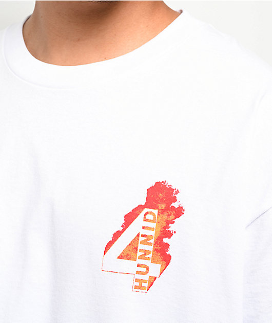 4Hunnid Flamin Hot White T-Shirt