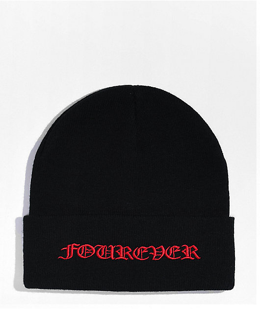4Hunnid Fourever Black Beanie