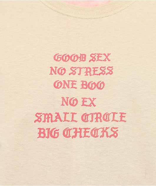 4Hunnid Fourever Good Sex V2 Tan T-Shirt