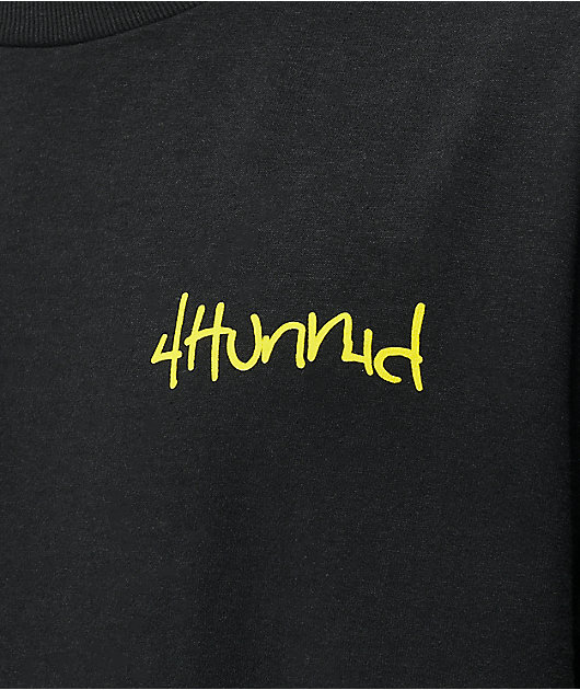 4Hunnid Graffiti Black Long Sleeve T-Shirt