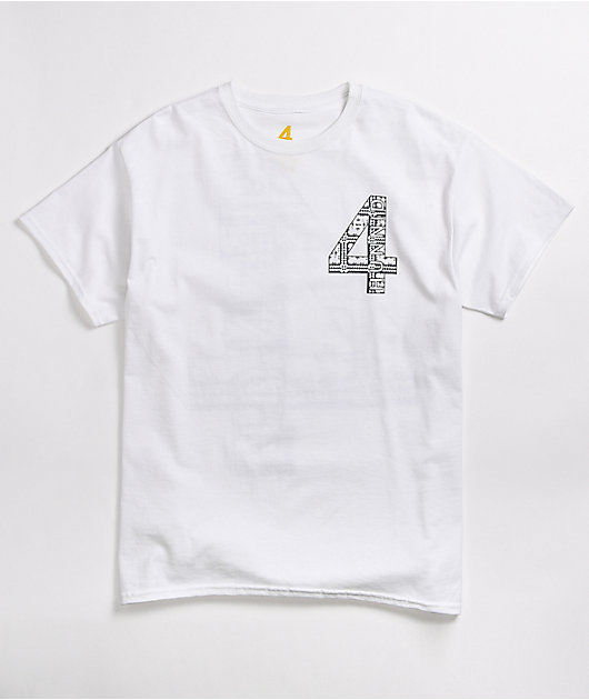 4Hunnid Paisley White T-Shirt | Zumiez