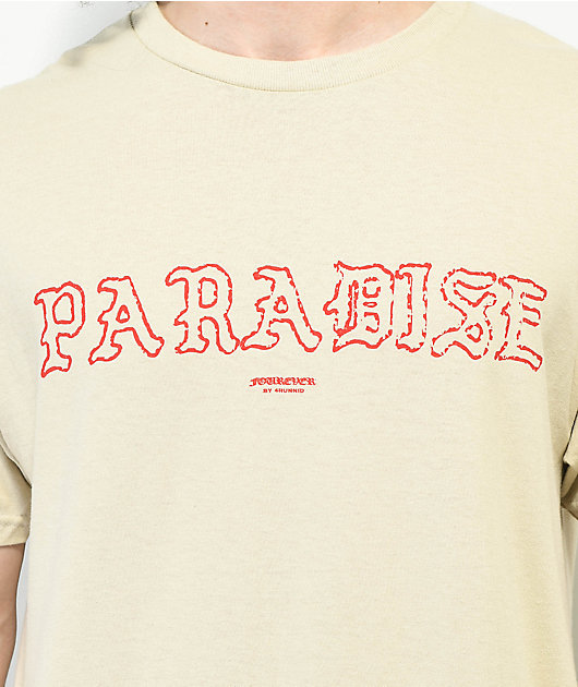 4Hunnid Paradise Camiseta beige claro