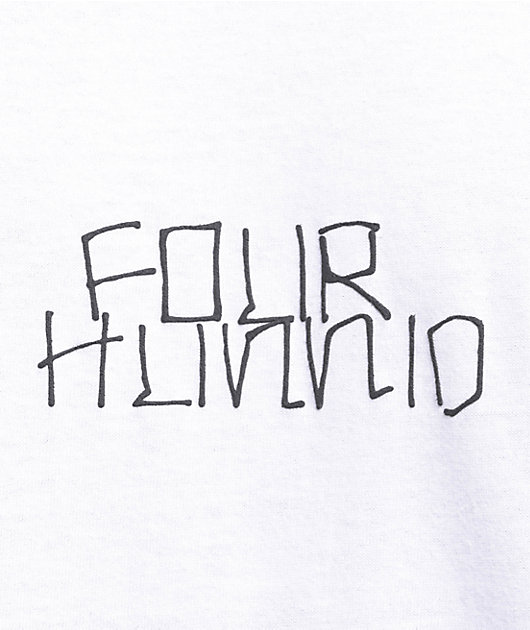 4Hunnid Pencil White T-Shirt