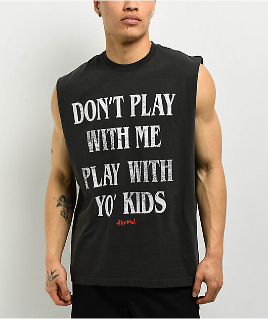 4Hunnid Play Vintage Black Tank Top