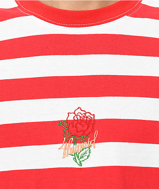 yg red and white striped shirt