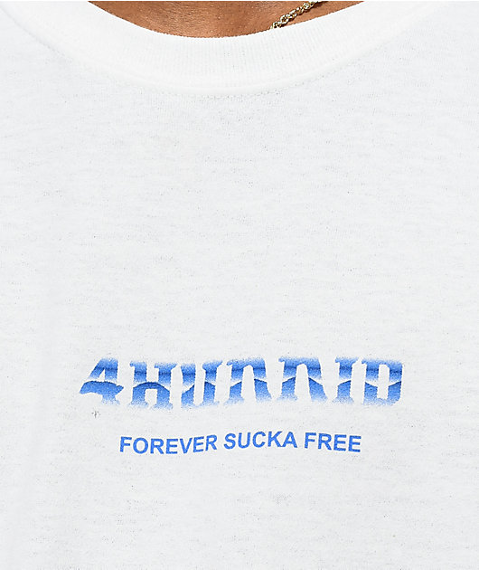 4Hunnid Sucka Free camiseta blanca