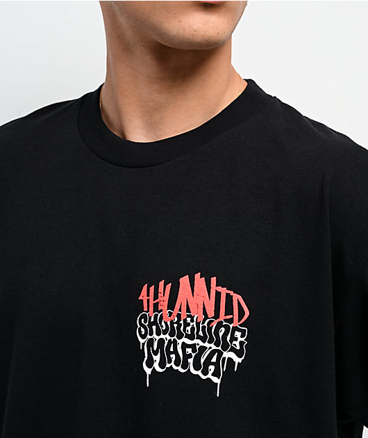 4Hunnid x Shoreline Mafia Hollywood Black T-Shirt