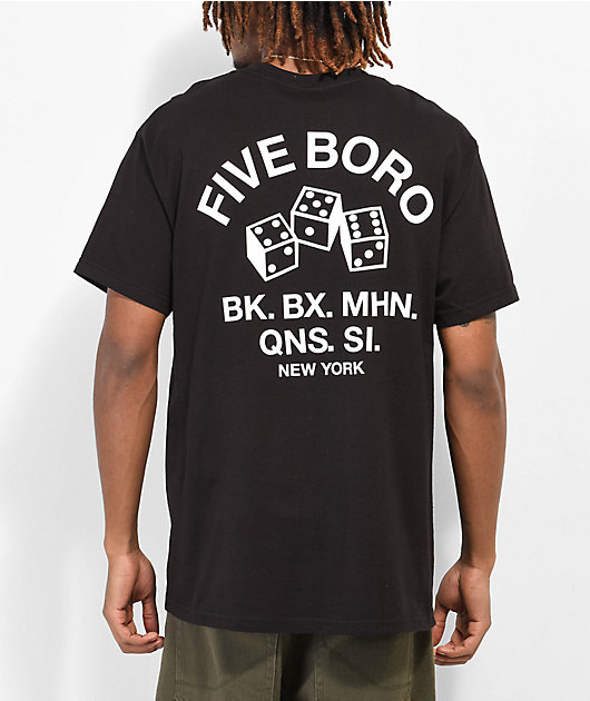 5Boro Dice Black & White T-Shirt