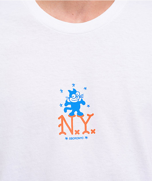 5Boro NY Cat White T-Shirt