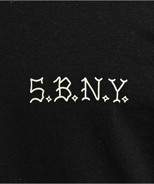 5Boro Vintage Rose Black T-Shirt