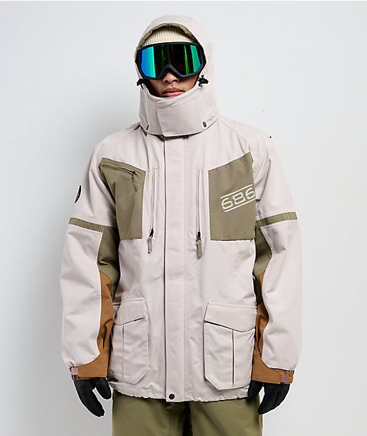 リボーン 686 2001 Transfer Limestone 10K Snowboard Jacket | Zumiez