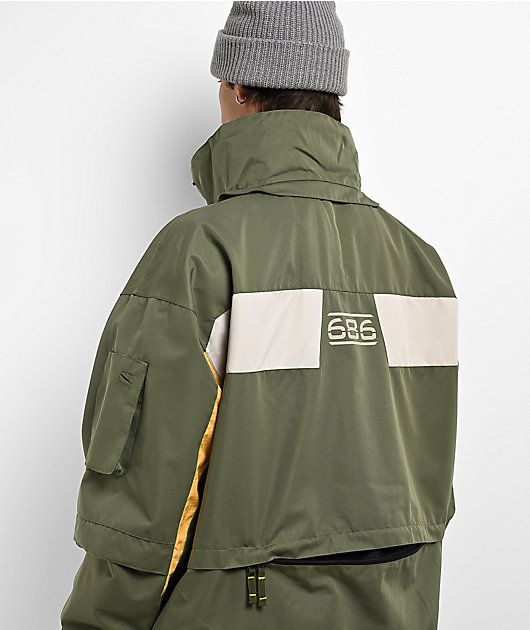 686 2003 Atom Olive 10K Snowboard Jacket