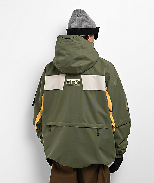 686 2003 Atom Olive 10K Snowboard Jacket