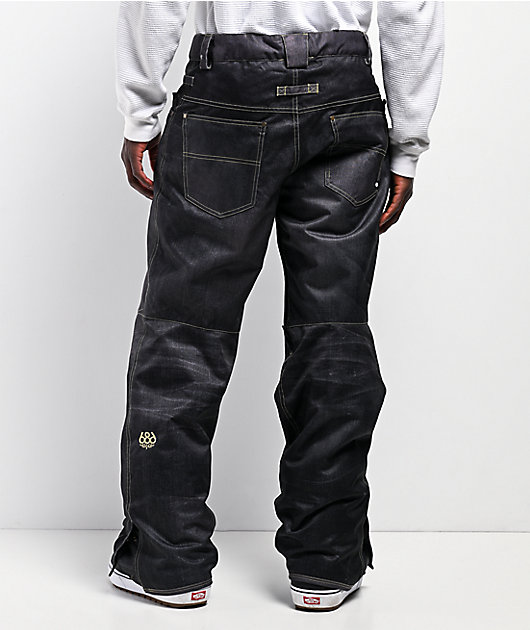 686　GREGORY　JKT＆DENIM風　PANT 686 Deconstructed Denim Black 10K Snowboard Pants | Zumiez