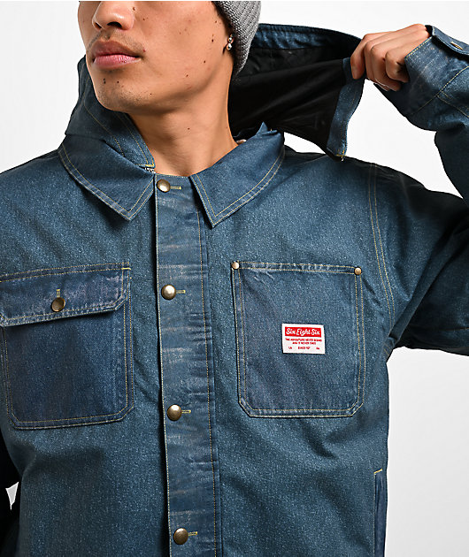 686 Deconstructed Denim Indigo 10K Snowboard Jacket