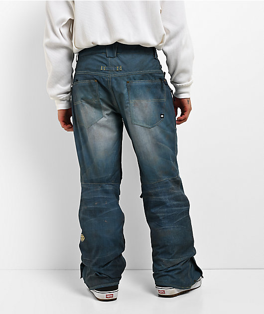 686 Deconstructed Denim Indigo 10K Snowboard Pants 2027