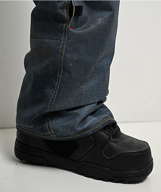 686 Deconstructed Denim Indigo 10K Snowboard Pants | Zumiez