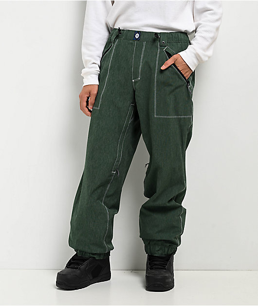686 Dojo Forest Green 20K Denim Snowboard Pants | Zumiez