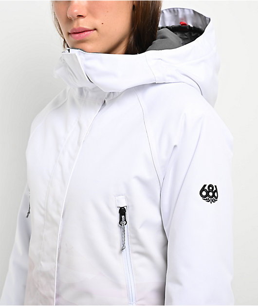 686 Fantasia White Sierra Sunset 10K Snowboard Jacket | Zumiez