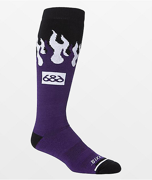 686 Flame 2 Pack Snowboard Socks