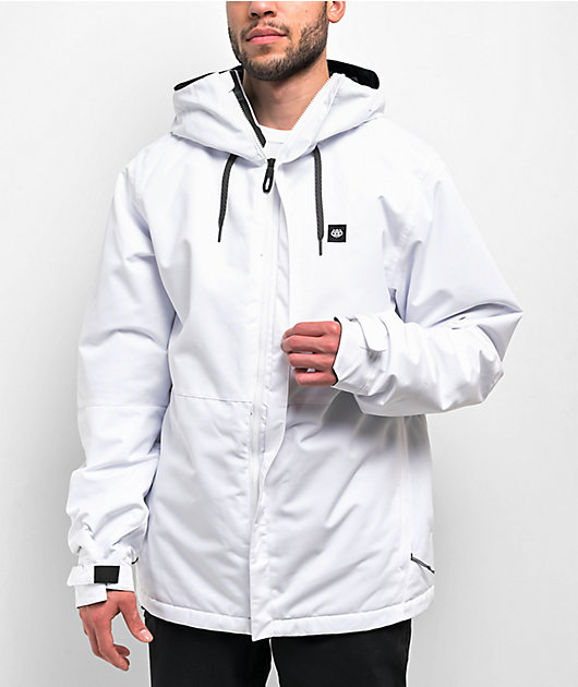 686 Foundation White 10K Snowboard Jacket | Zumiez