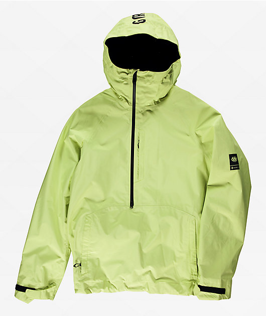 686 GORE-TEX Fragment Dusty Lime Shell Anorak Snowboard Jacket