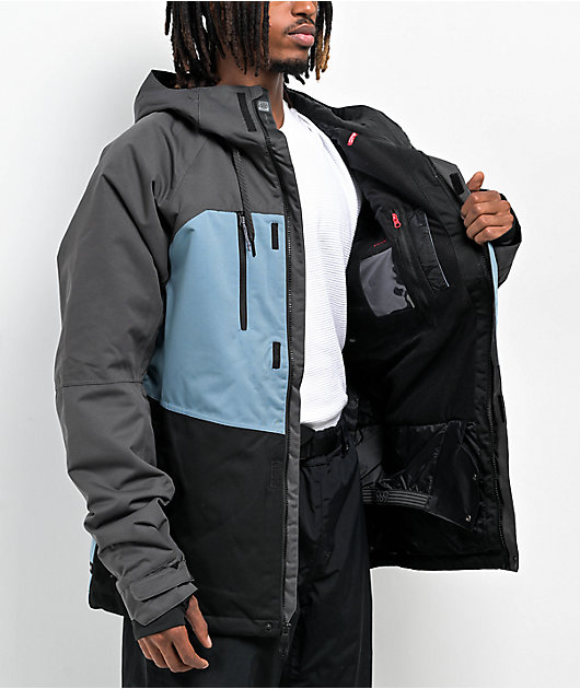686 Geo Charcoal & Blue 10k Snowboard Jacket