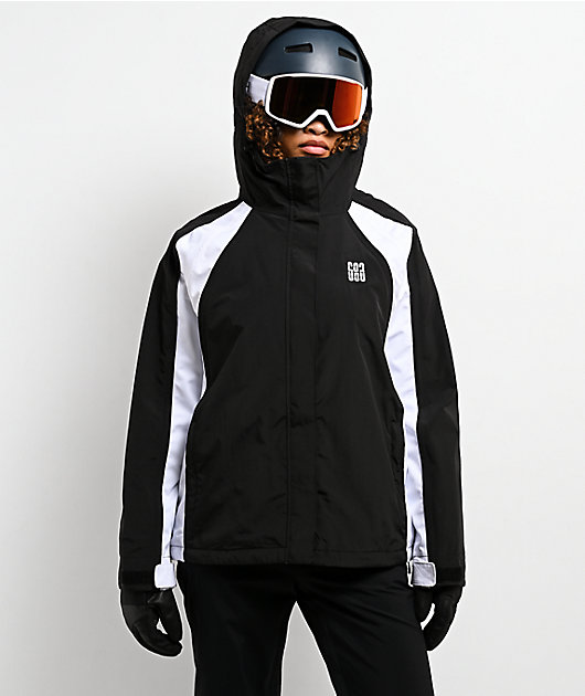 686 Hologram™ Black & White 20K Snowboard Jacket | Zumiez