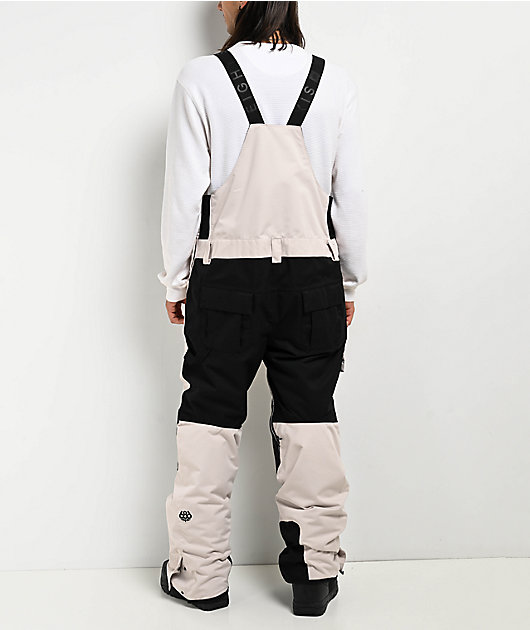 686 Hot Lap Limestone 10K Snowboard Bib Pants | Zumiez
