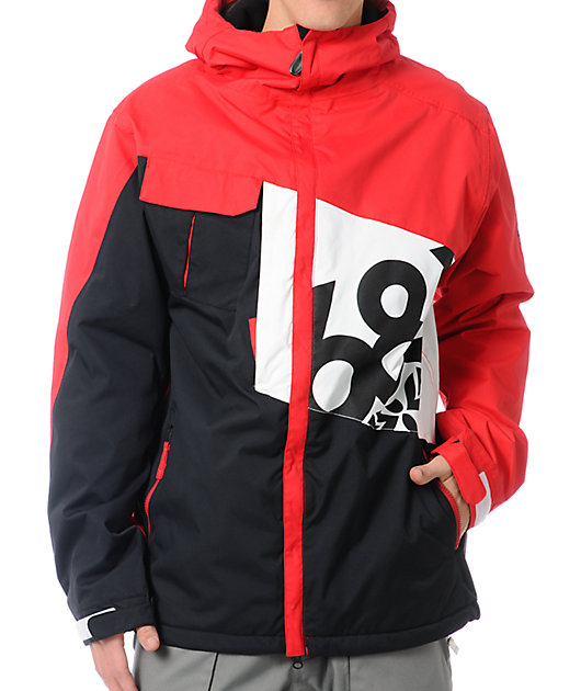 686 Iconic 8k Red Colorblock Snowboard Jacket Zumiez Cutting edge clothing, shoes, accessories, and gear for skateboarding, snowboarding, and surf lifestyles for guys, girls, and kids. 686 iconic 8k red colorblock snowboard jacket