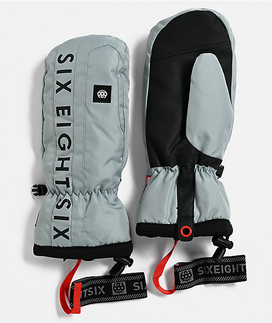 サノバチーズ　27 SMOKE MITTENS 686 Team Merino Dusty Marine 10K Snowboard Mittens | Zumiez