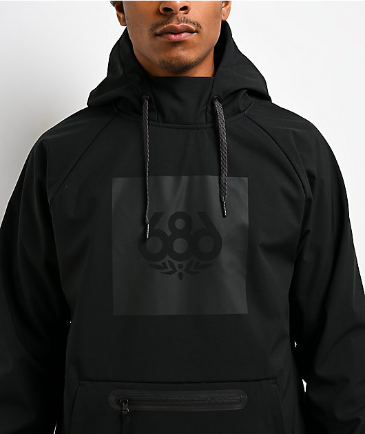 686 Waterproof Black 10K Snowboard Hoodie
