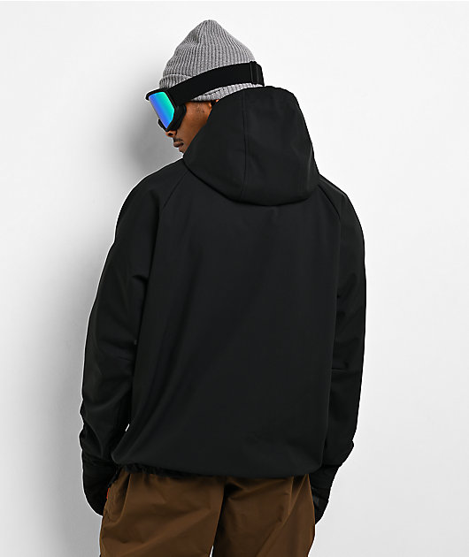 686 Waterproof Black 10K Snowboard Hoodie