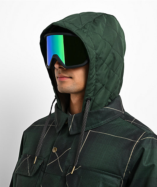 686 Woodland™ Moss Green Plaid 10K Insulated Snowboard Jacket