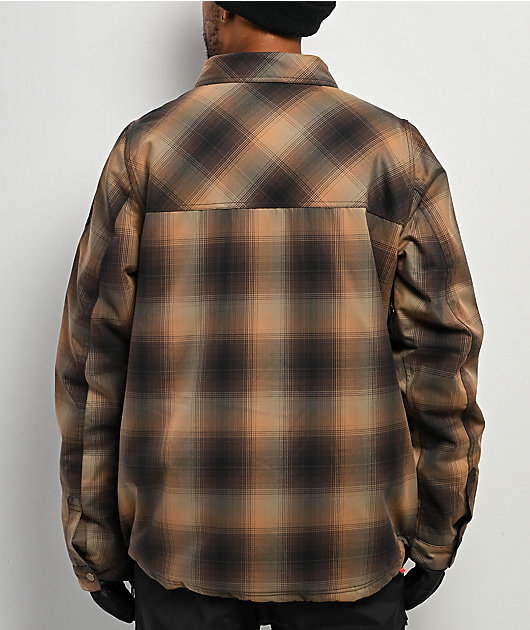686 Woodland Brown Plaid 10K Insulated Snowboard Jacket | Zumiez