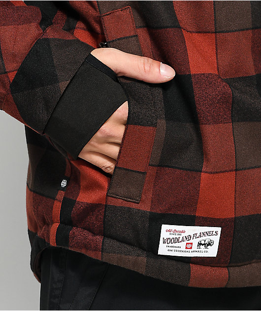 woodland red jacket