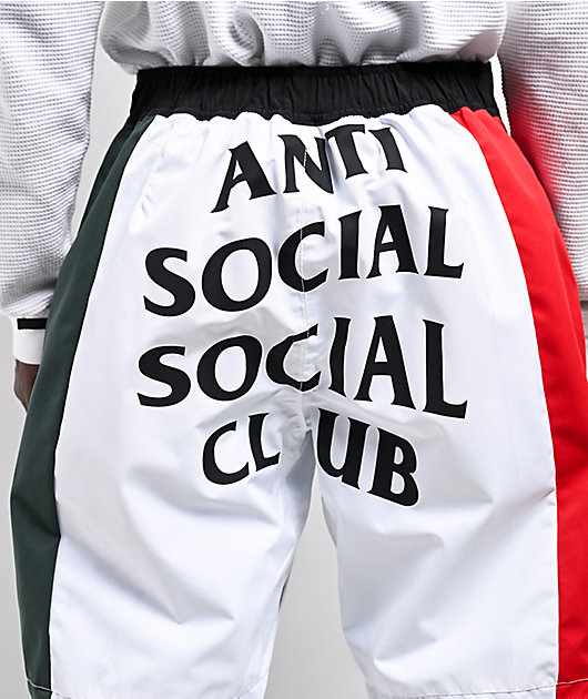 686 x AntiSocialSocialClub F1 White & Black 10K Snowboard Pants