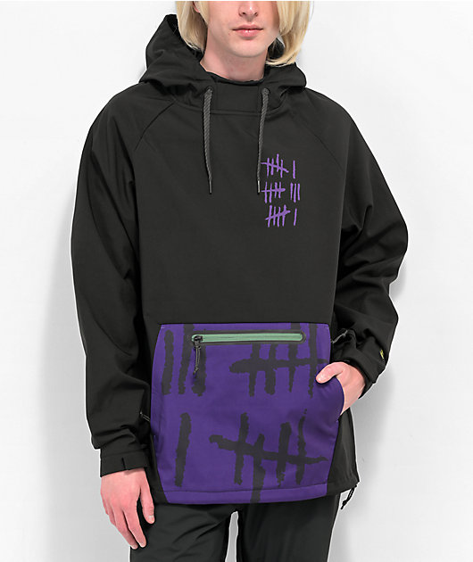 686 x Batman Purple Anorak 10K Snowboard Jacket 2023 | Zumiez