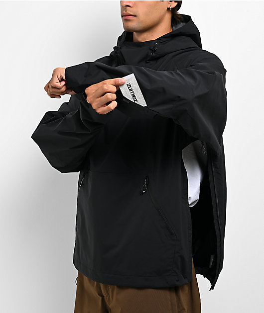 686 x GORE-TEX® Labs WINDSTOPPER® Pullover Black Snowboard Hoodie