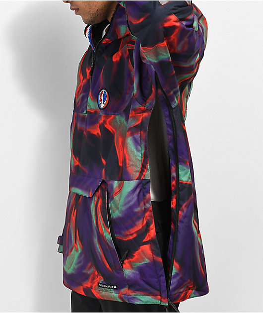 686 x Grateful Dead Renewal Purple Tie-Dye Anorak Snowboard