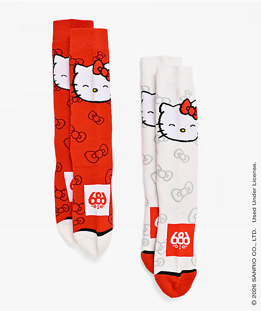 686 x Hello Kitty 2 Pack Snow Socks