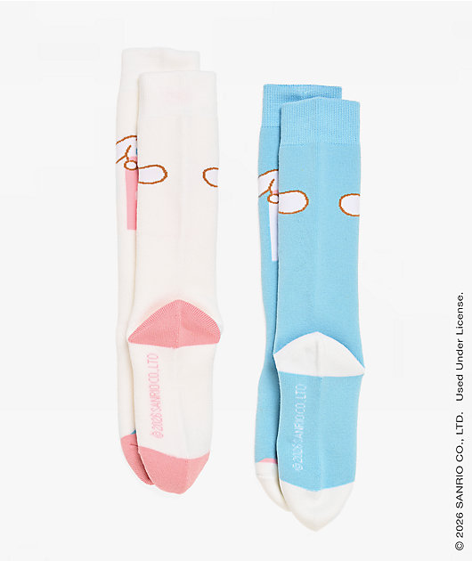 686 x Hello Kitty Cinnamoroll 2 Pack Snow Socks