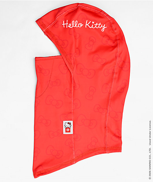 686 x Hello Kitty Hurra Red Hinged Balaclava
