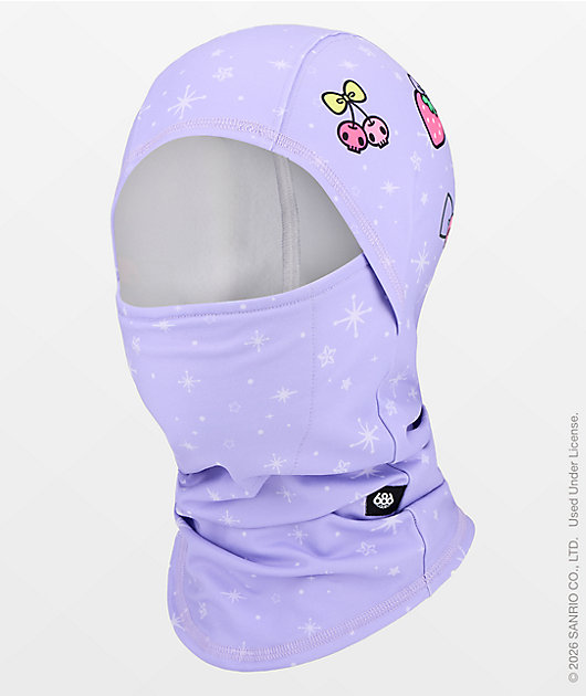 686 x Hello Kitty Kuromi Hurra Violet Hinged Balaclava